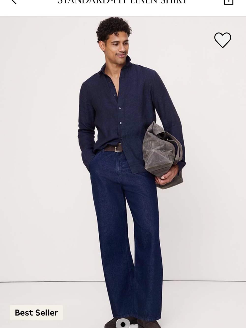 NWT BR 100% Linen Shirt